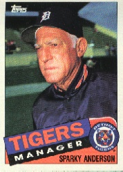1985 Topps Baseball Cards      307     Sparky Anderson MG